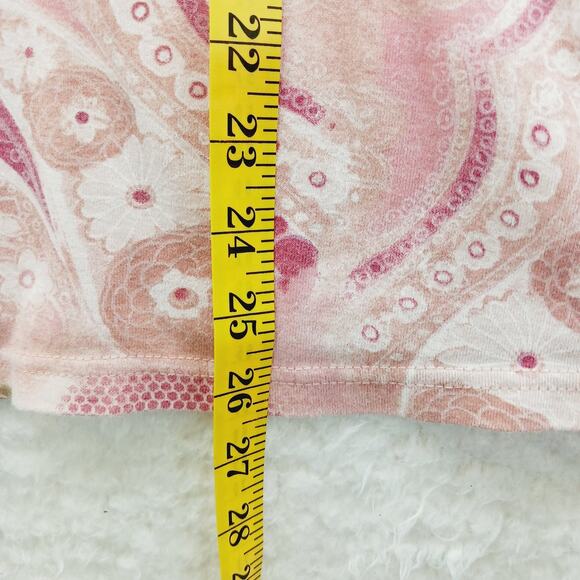 T-Shirt Powder Pink Daisy Paisley Bloomcore Whimsycore Couquette Y2K Size 2X - Picture 4 of 11